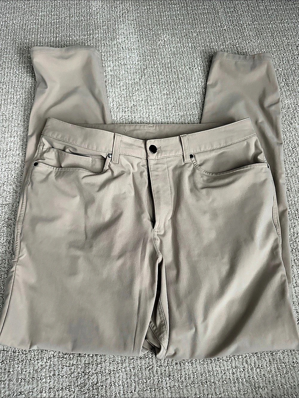 lululemon ABC Slim-Fit 5 Pocket Pant Beige Waist 33